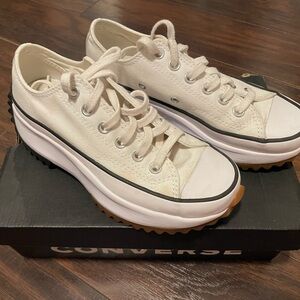Converse Women's White Platform Sneakers